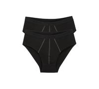 sloggi men 24/7 Midi 2p Slip Hombre, Negro (Black), 7 EU/5 ES