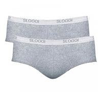 sloggi men , Basic Midi 2P, Slip, Hombre, Multicolor (Black Combination), 6