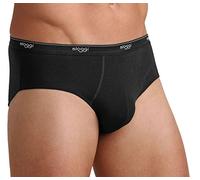 sloggi men , Basic Midi 2P, Slip, Hombre, Negro (Black), 5