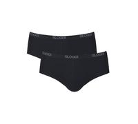 Sloggi – Slip Basic Midi 2P para hombre Negro Talla 6