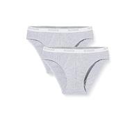 sloggi men Basic Mini 2p Slip, Gris/Blanco, 2 (Pack Hombre