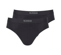 Sloggi Slip para hombre Ever Ease – Pack de 2 – Negro