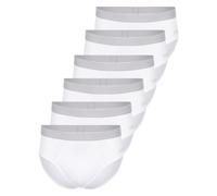 sloggi Men's Men Go ABC 2.0 Brief 6P Briefs, White, S