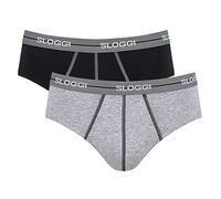 sloggi Men's sloggi Men Start Midi C2P Box Briefs, Grey Combination, 7