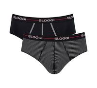 sloggi Men's sloggi Men Start Midi C2P Box Briefs, Red - Dark Combination, 8