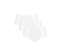 sloggi Mujer 24/7 Microfibre Midi C3P, Blanco, 46