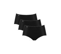 sloggi Mujer 24/7 Microfibre Midi C3P, Negro, 46