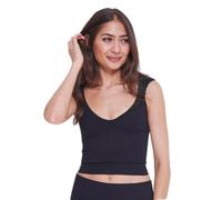 sloggi Mujer Ever Infused Aloe Crop Top, Negro, XL