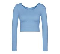 Sloggi Mujer Ever Infused Relax Crop Top LS, Azura Blue, XS