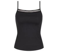 sloggi Mujer Go Ribbed Spaghetti Top, Negro, S