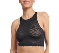 sloggi Mujer Zero Feel Bliss Crop Top, Negro, XL