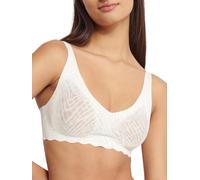 sloggi Mujer Zero Feel Bliss Soft Bra, Silk White, L