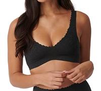 sloggi Mujer Zero Feel Lace 2.0 Bralette, Negro, S