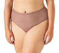 sloggi Mujer Zero Feel Lace 2.0 High Waist, Cacao, M
