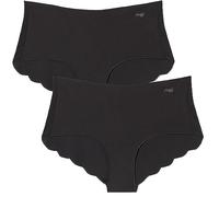 sloggi Mujer Zero Microfibre 2.0 H Short 2P, Negro, L