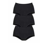 sloggi Women's sloggi 24/7 Microfibre Maxi C3P Briefs, Black, 40