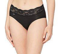 sloggi Romance Midi, Slip, Mujer, Negro (Black), 42