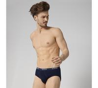 SLOGGI Slip midi MEN BASIC de algodón stretch. Color azul marino