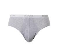 SLOGGI Slip midi MEN BASIC de algodón stretch. Color Gris Jaspeado