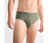 Sloggi Slip midi MEN BASIC de algodón stretch. Talla S. Color Verde