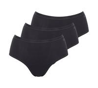 SLOGGI Lote de 2+1 gratis - Bragas GO DAILY COTTON. Color Negro