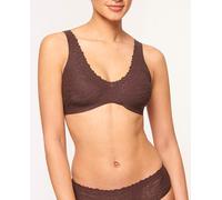 Sloggi Sloggi - Sujetador bralette encaje sin aro. Marrón oscuro Talla 75