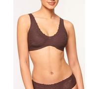 Sloggi Sloggi - Sujetador bralette encaje sin aro. Marrón oscuro Talla 85