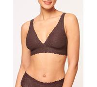 sloggi Women's sloggi Zero Feel Lace 2.0 Top Bustier , Ebony Brown, M