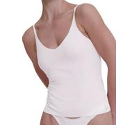 sloggi Zero Feel 2.0 Spaghetti Top, Shirts para Mujer, Silk White, L