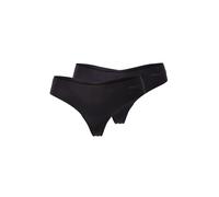 SLOGGI Tanga 'ZERO Microfibre 2.0 H' gris / negro Mujer SLOGGI XS gris / negro
