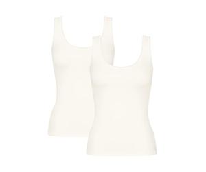 Sloggi Women's Go Tank Top C2P Undershirt, Silk White, L