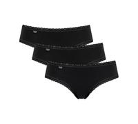sloggi Women's sloggi 24/7 Cotton Lace Hipster C3P Briefs, Black, 38