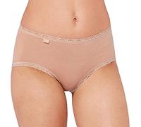sloggi Women's sloggi 24/7 Cotton Lace Midi C3P Briefs, Brush, 40