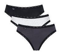 sloggi Women's sloggi 24/7 Weekend Tai C3P Briefs, Black Combination, 42