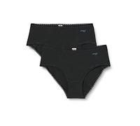 sloggi Women's sloggi Go Midi C2P Briefs, Black, S
