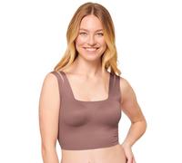 sloggi Women's sloggi Zero Feel Flow Top Bustier , Cacao, Xs