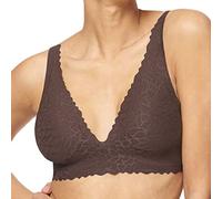 sloggi Women's sloggi Zero Feel Lace 2.0 Top Bustier , Ebony Brown, L