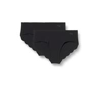 sloggi Women's sloggi Zero Microfibre 2.0 H Hipster 2P Briefs, Black, M