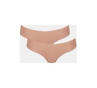 sloggi Women's sloggi Zero Microfibre 2.0 Hhipstring 2P Briefs, Cameo Brown, L