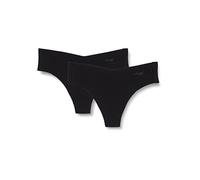 sloggi Women's sloggi Zero Modal 2.0 H Hipstring 2P Briefs, Black, L