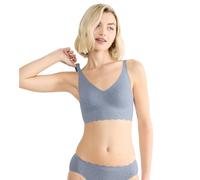 Sloggi Zero Feel Bliss - Tanga para Mujer, Gris Azulado, L