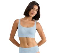 Sloggi Zero Feel Bliss Top Camiseta Bra, Azul Claro, XXL Mujeres