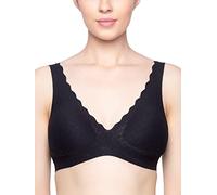 sloggi ZERO Feel Lace Bralette, Sujetador, Mujer, Negro (Black), XS