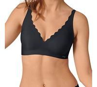 sloggi ZERO Feel Wavy Bralette, Sujetador sin Aros, Mujer, Negro (Black), XS