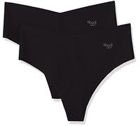 sloggi ZERO Microfibre H Hipstring C2P, Slip, Mujer, Negro (Black), XS