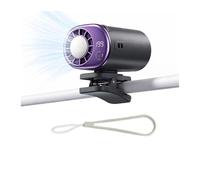 sloiaz 2026 Car Clip-On Air Conditioner Fan with LED Display, 360° Rotation & 199 Speeds, USB Personal Cooling Fan, Wide Clamp for Car, Office, Beach, Truck(Black)