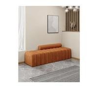 SLOKFV5 Sofá Banco otomano de Terciopelo/Sherpa, Canal de Extremo de Cama, Ventana de Dormitorio, Banco de Entrada, sofá Moderno de 47,2 Pulgadas, Taburete Creativo para Tostadas Cambiar Zapatos