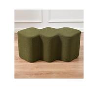 SLOKFV5 Sofá Taburete otomano de Cordero para pies, Taburete Peludo Creativo escandinavo, Banco otomano tapizado Moderno, Taburete para reposapiés para sofá para la Entrada Cambiar Zapatos