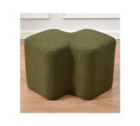 SLOKFV5 Sofá Taburete otomano de Cordero para pies, Taburete Peludo Creativo escandinavo, Banco otomano tapizado Moderno, Taburete para reposapiés para sofá para la Entrada Cambiar Zapatos