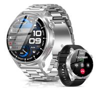 SLOKSFil Reloj Inteligente Hombre con Bluetooth Llamada, 1000mAh Smartwatch Hombre con 1,52" HD/110+ Modos Deportes/24/7 Pulsómetro/Sueño/IP68 Impermeable/Podómetro Android iOS (Acero Plateado)